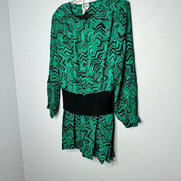 Vintage Neiman Marcus silk blouse and skirt set size 16 - Picture 5 of 8